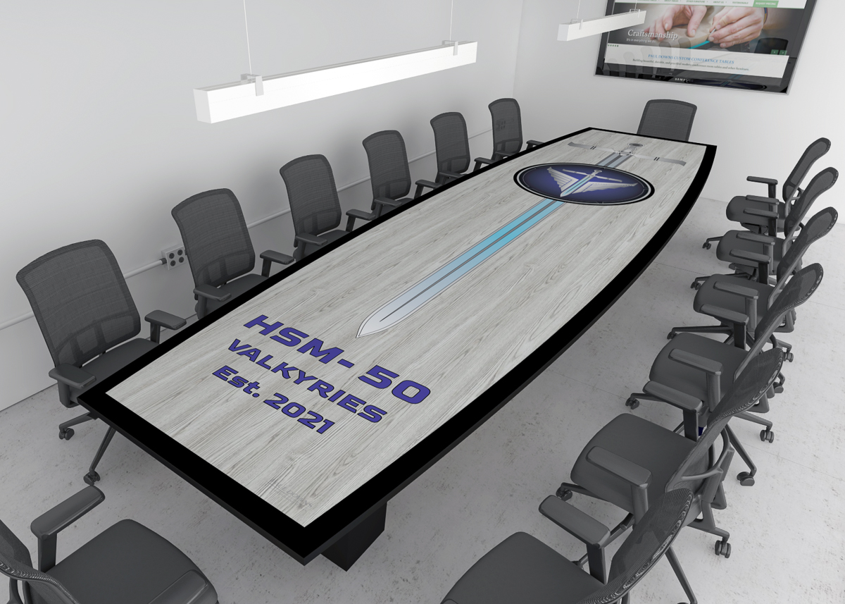 graphic laminate conference table