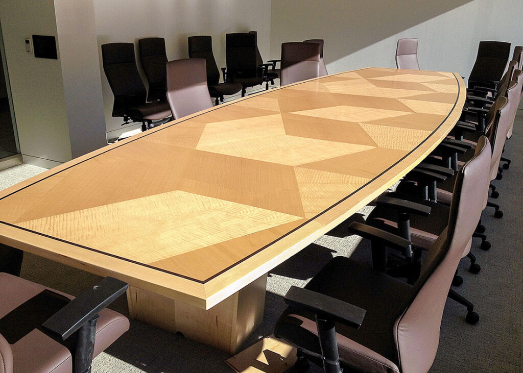 CubeSmart Branded Custom Boardroom Table