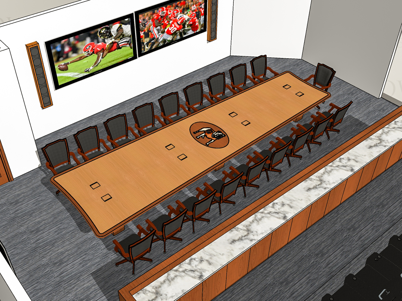 custom branded conference table