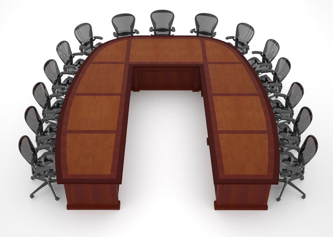 Sargento Custom U Shaped Boardroom Table