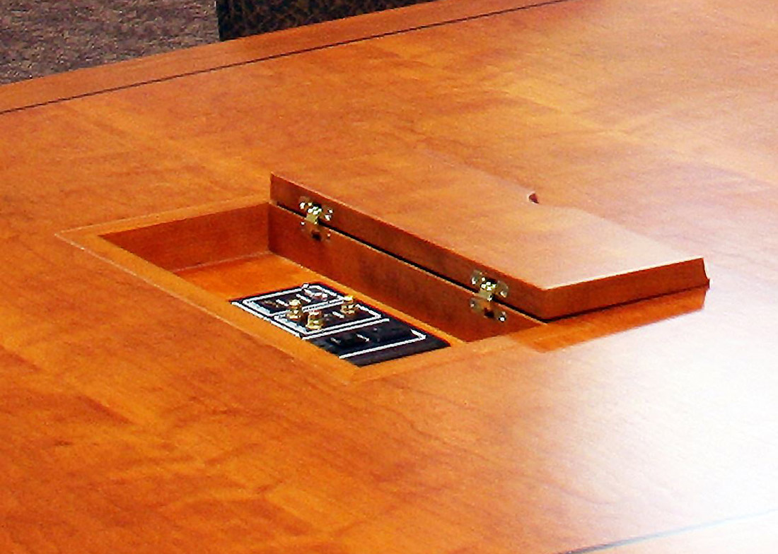 Michigan State University Boat Shaped Conference Table