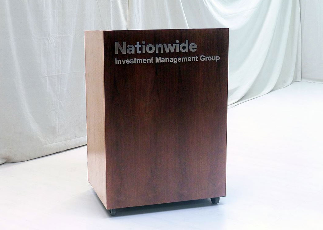 Nationwide Modern Lectern with Laser Cut Logo