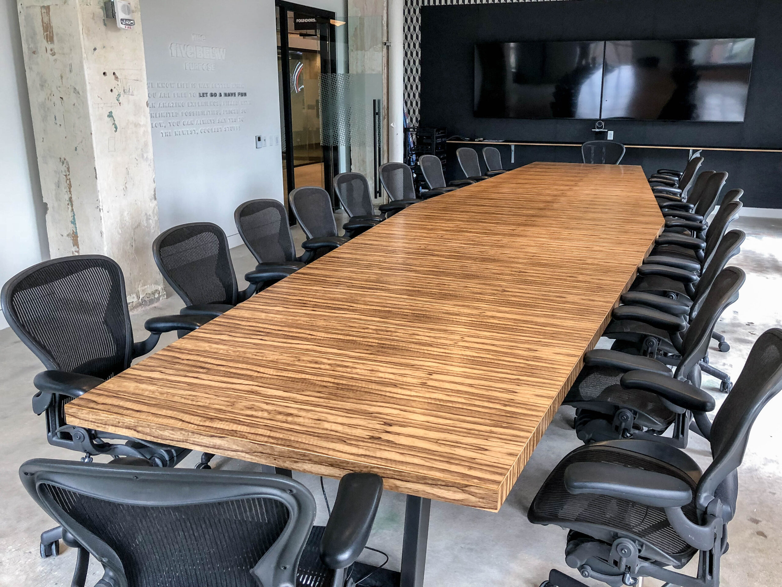 Five Below Table-5 5 Below Custom Angled Table
