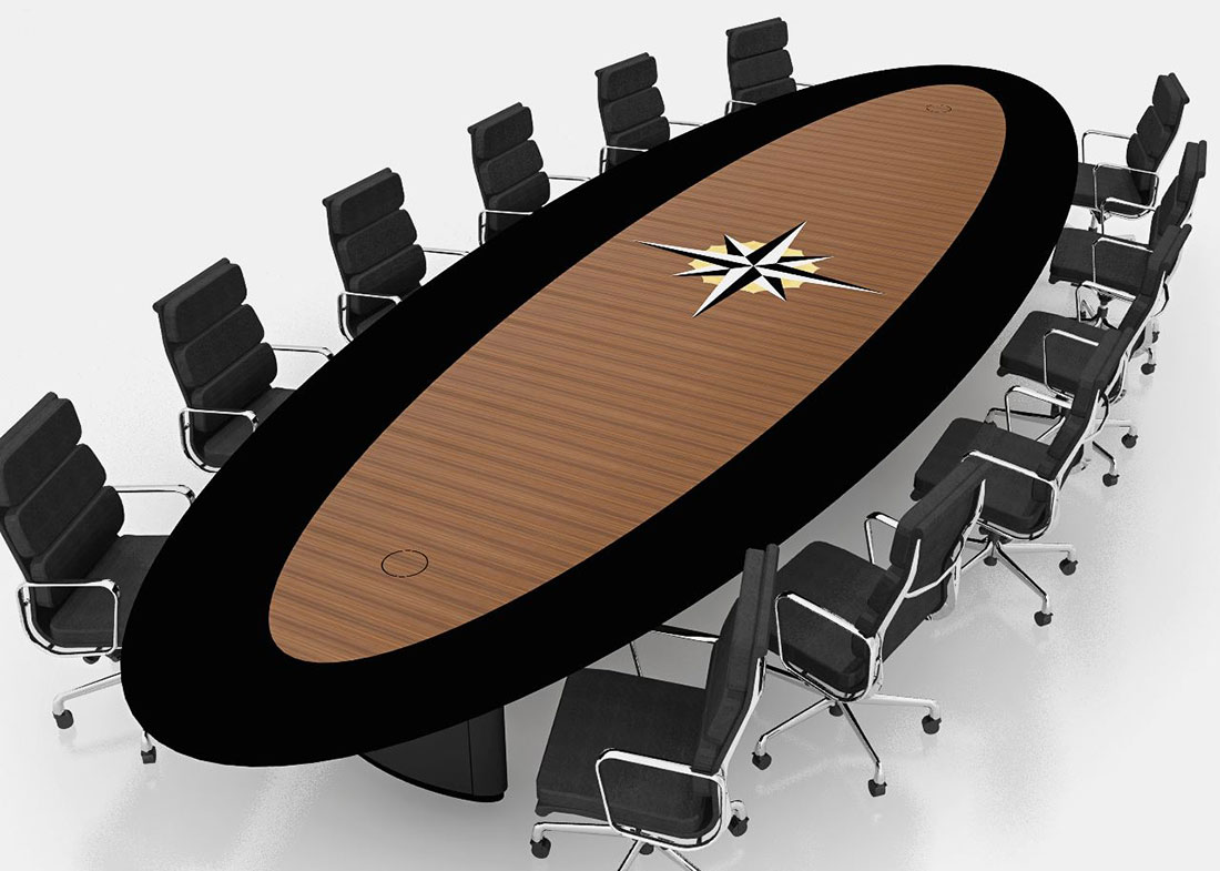 Oval Executive Boardroom Table