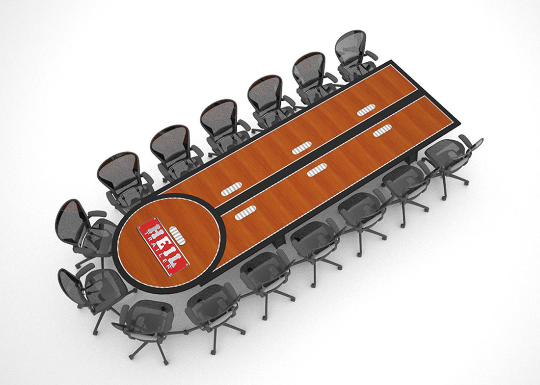 Heil Trailer Reconfigurable Conference Room Tables