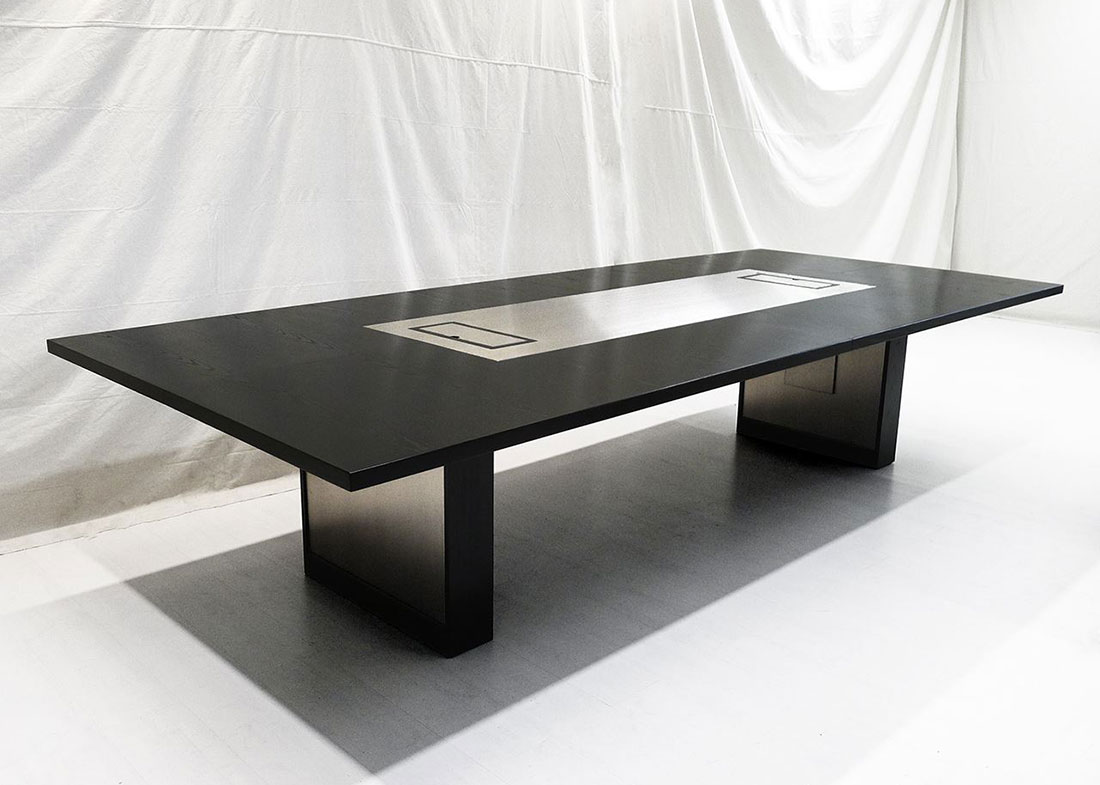 Stevens Love Custom Black Conference Room Table
