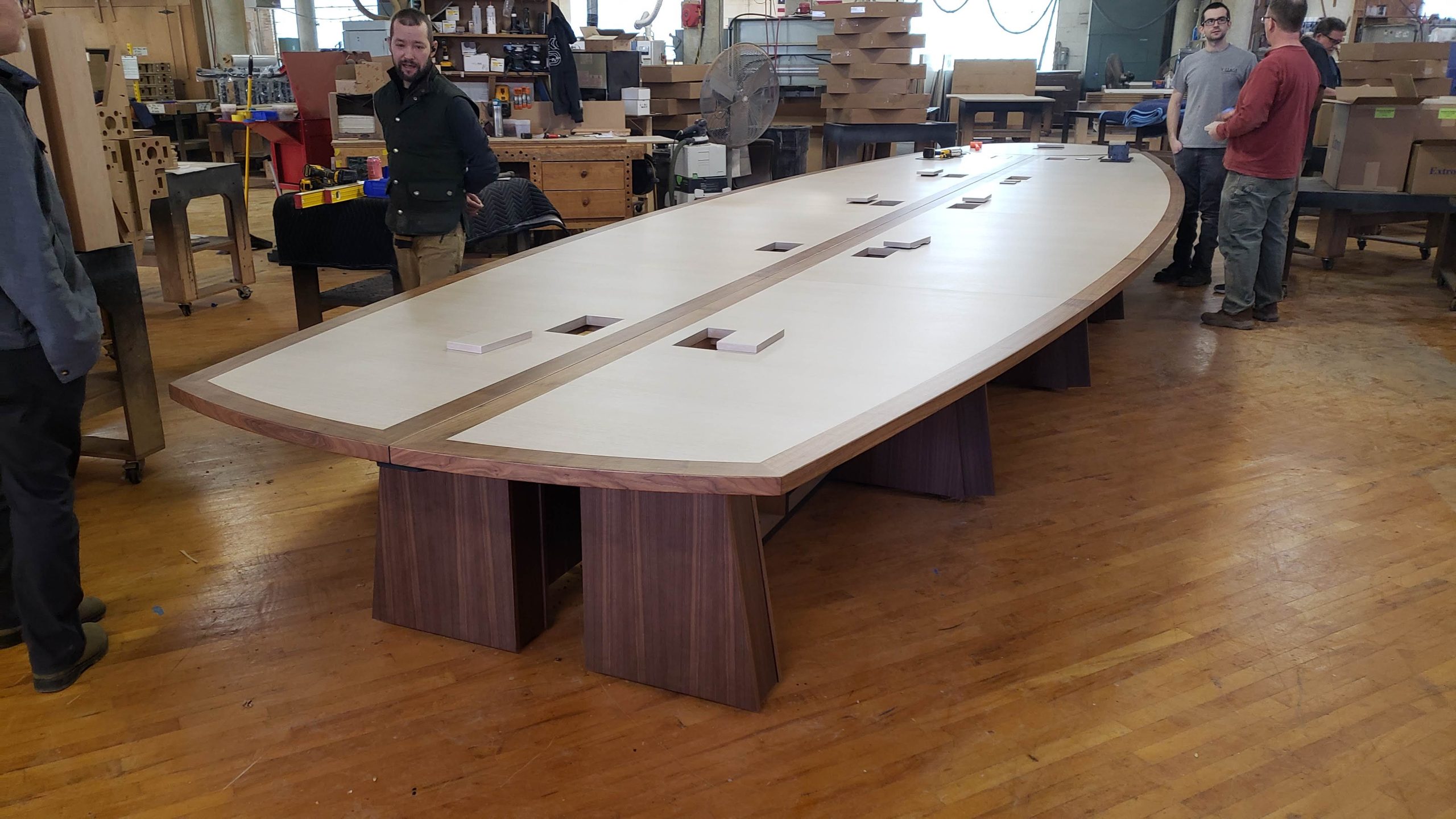 custom videoconference table
