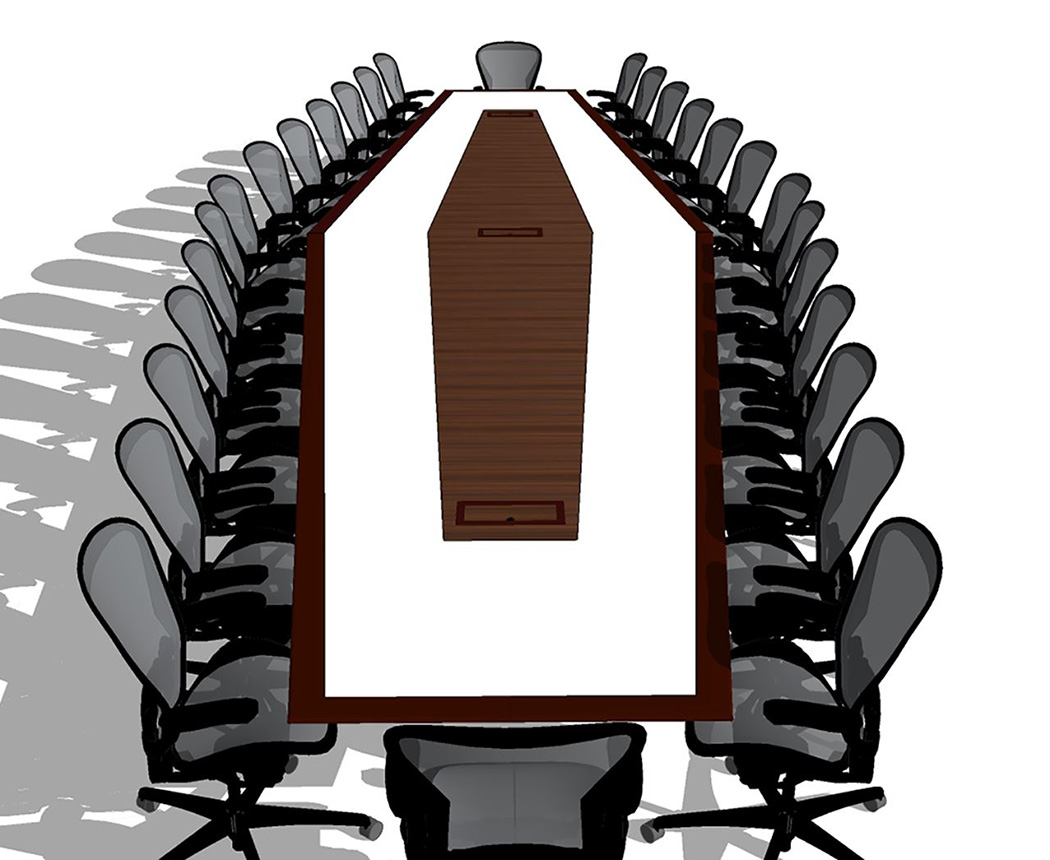 AV Walnut Boardroom Table