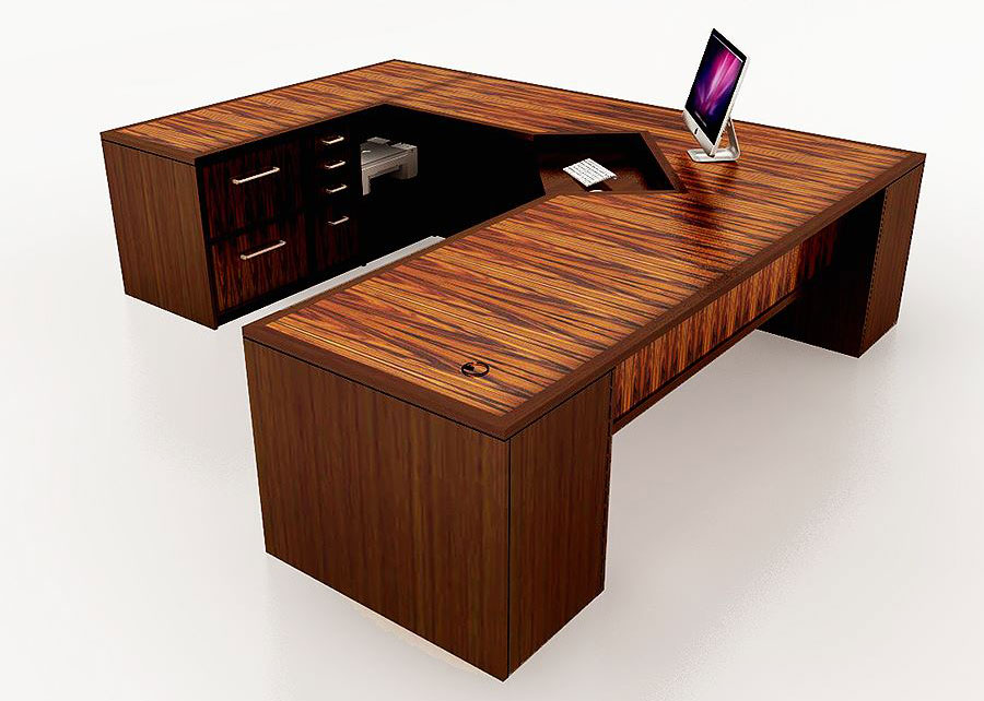 CB Large Custom L Shaped Desk