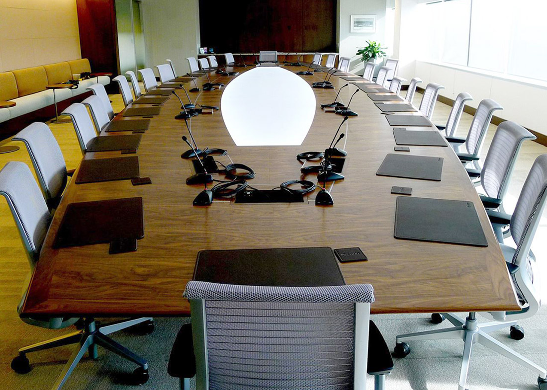 Boat Shaped Conference Table