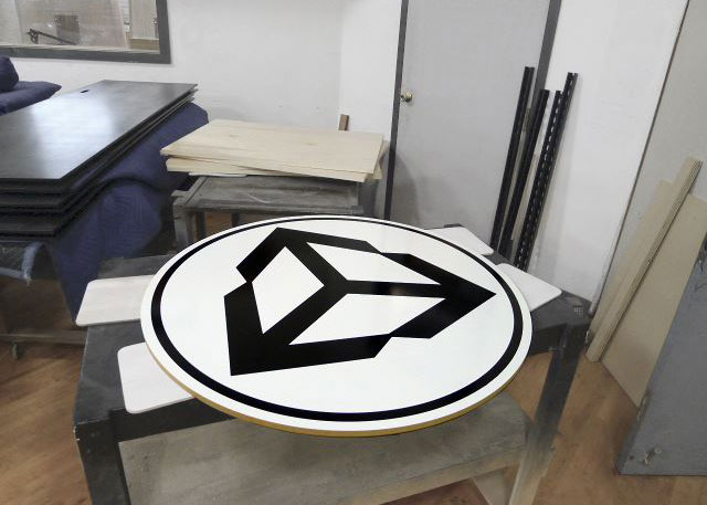 Unity Conference Table with Custom Logo