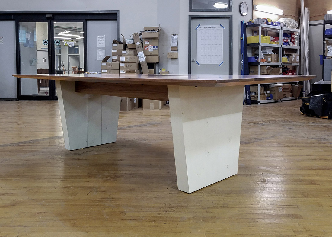 Solid Modern Wood Conference Table