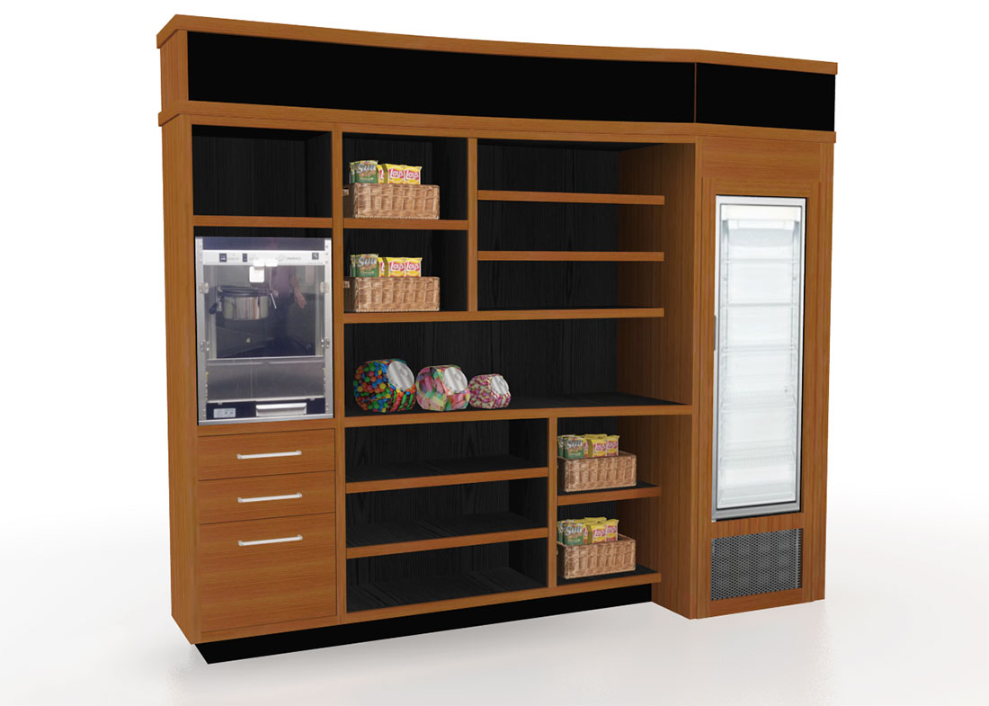 Churchill Custom Snack Room with Refrigerator