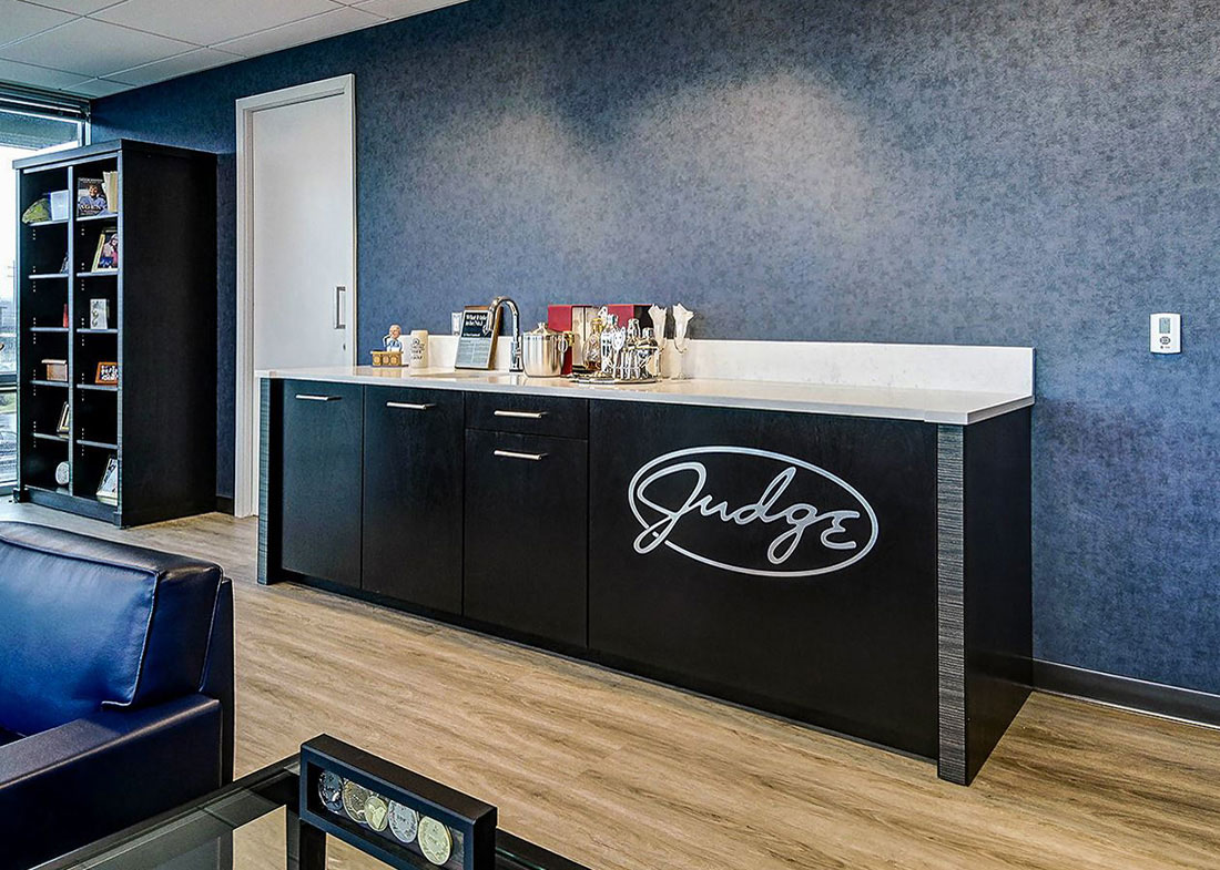 Judge Office Credenza with Wet Bar