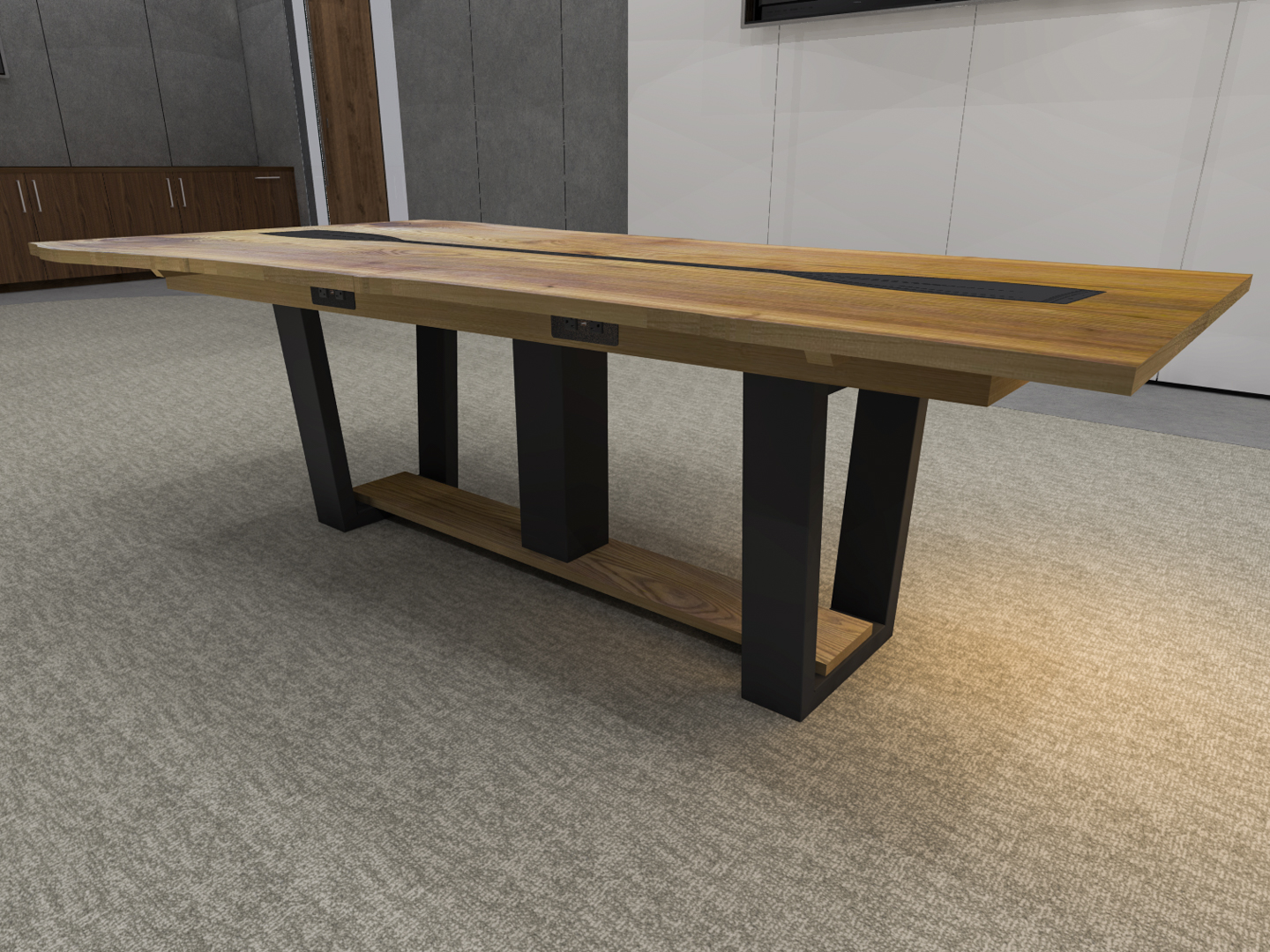 solid wood table
