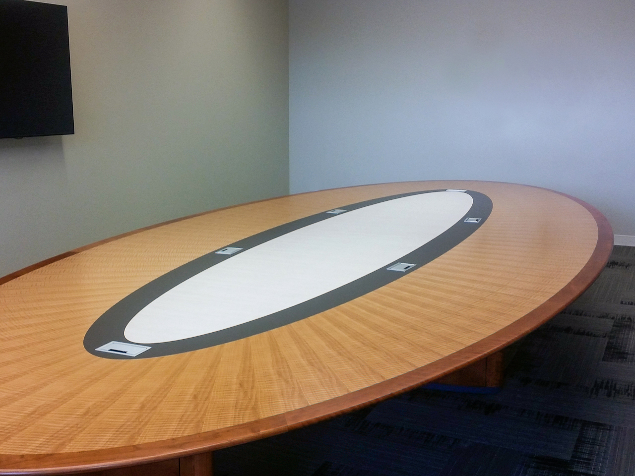 mixed material conference table