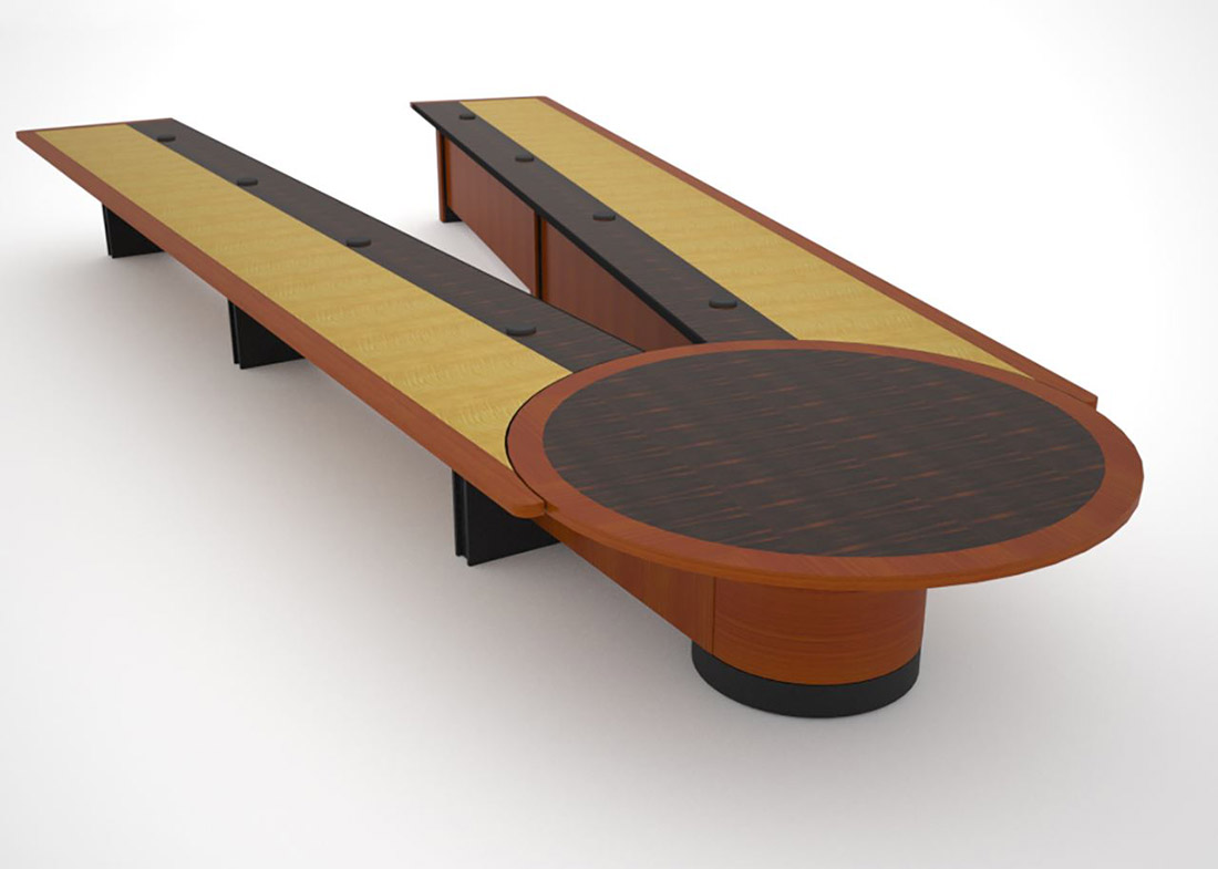 HUD Reconfigurable Conference Room Tables