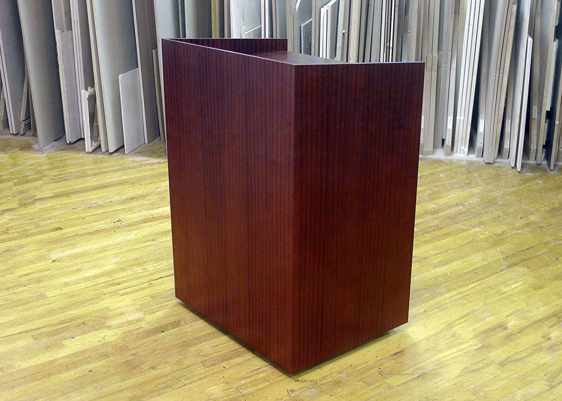 Gardner Denver Custom Wood Standing Lectern