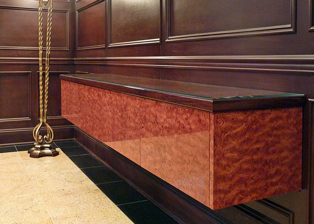 ACE Custom Wall Mounted Credenza