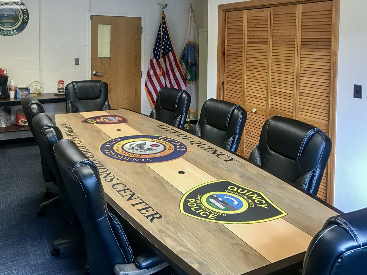 laminate logo conference table