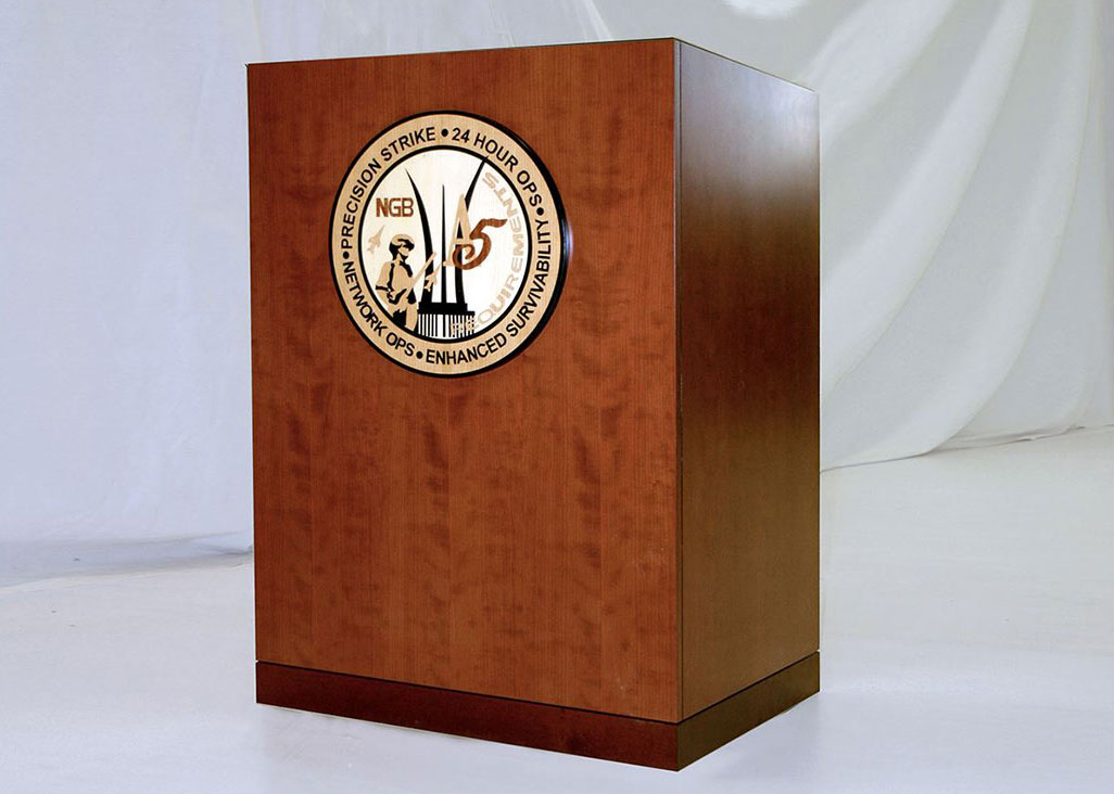 Andrews AFB Custom Lectern with Logo