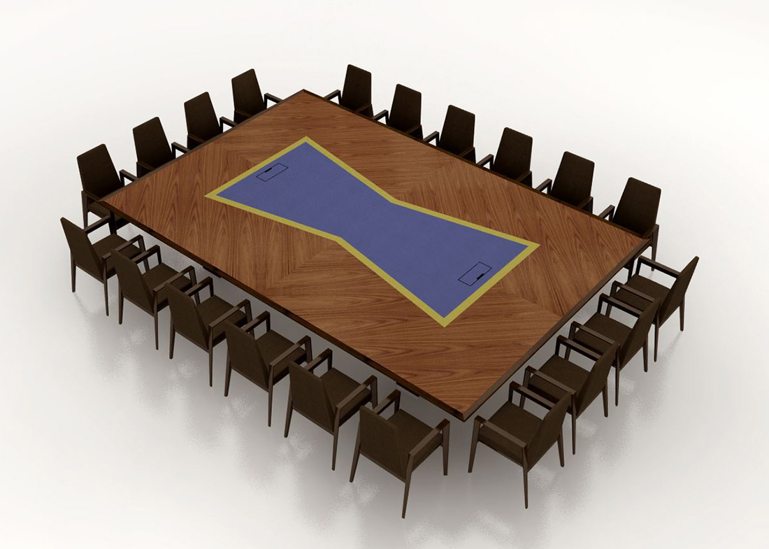 HPG Embassy Suites 20 Person Conference Table