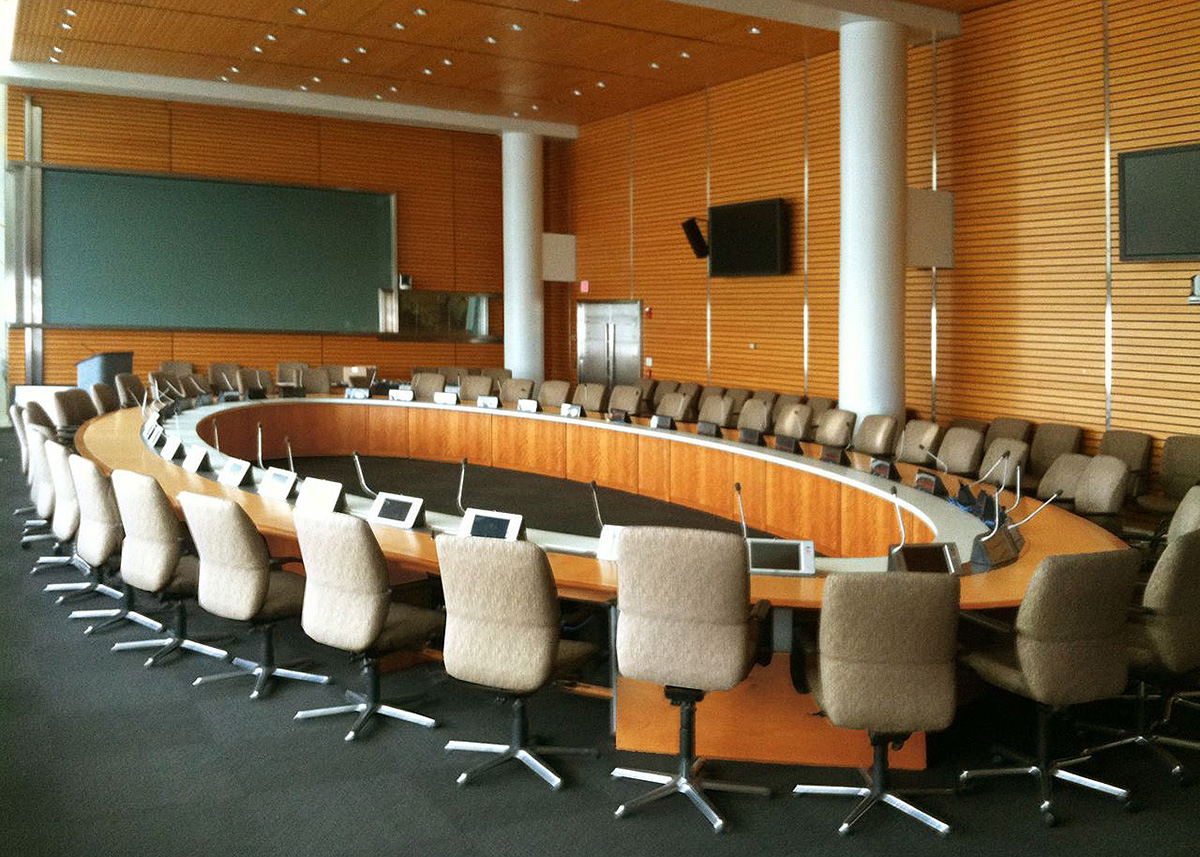 Cherry Oval Conference Table
