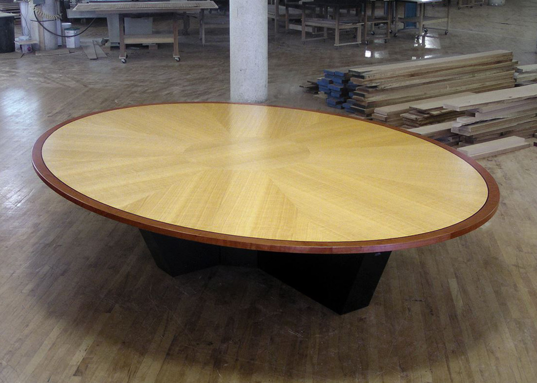 Human Capital Custom Oval Conference Room Table